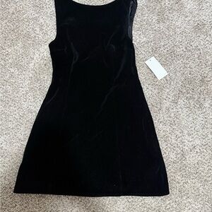 Elegant Black Velvet Dress